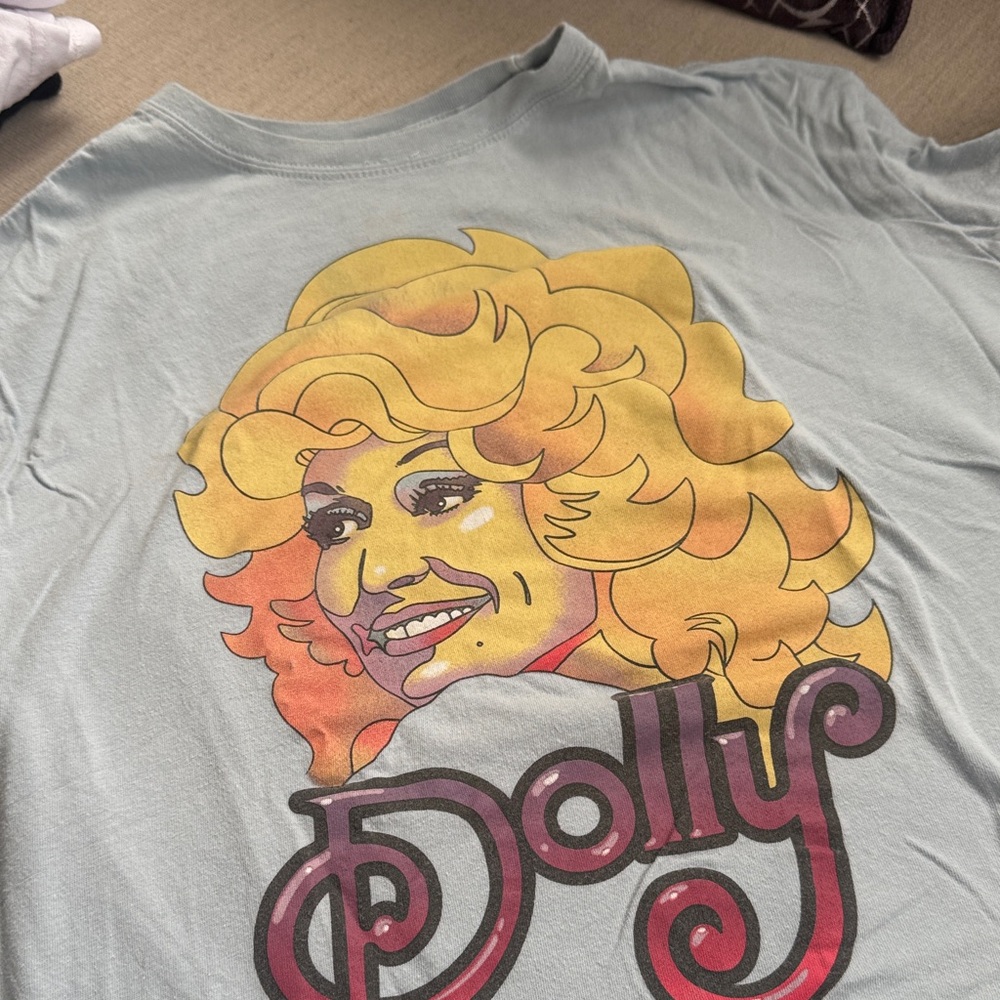 Dolly Light Blue T-Shirt with Butterfly Detail